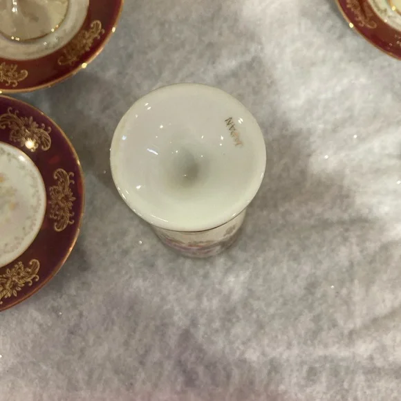 Vintage Royal Vienna porcelain demitasse set(6 cups/saucers)